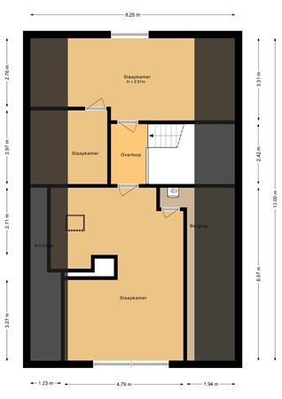 Floorplan - Buitenbrinkweg 52, 3853 LX Ermelo